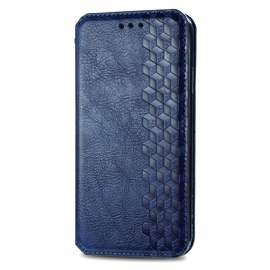 Kožené Pouzdro Folio Na Xiaomi Redmi Note 13 Pro Plus 5g Vintage Diamantový Vzor