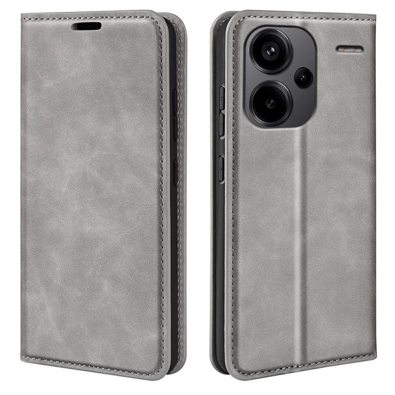 Kožené Pouzdro Folio Xiaomi Redmi Note 13 Pro Plus 5g Klasika