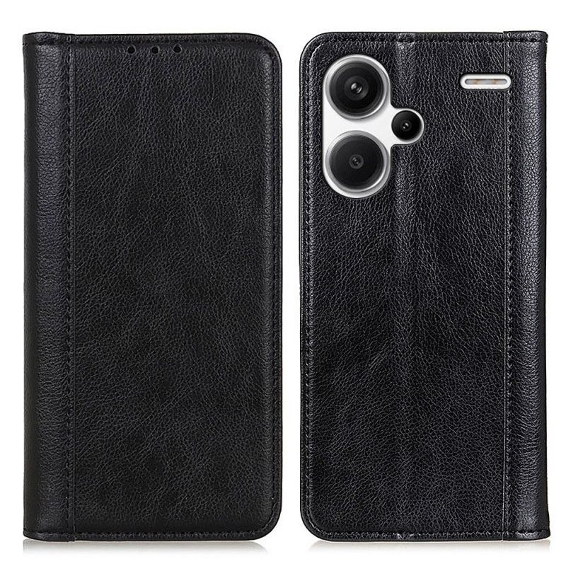 Kožené Pouzdro Folio Xiaomi Redmi Note 13 Pro Plus 5g Retro Štípaná Kůže