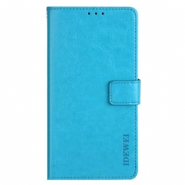 Kožený Kryt Na Xiaomi Redmi Note 13 Pro Plus 5g Kožený Efekt Idewei