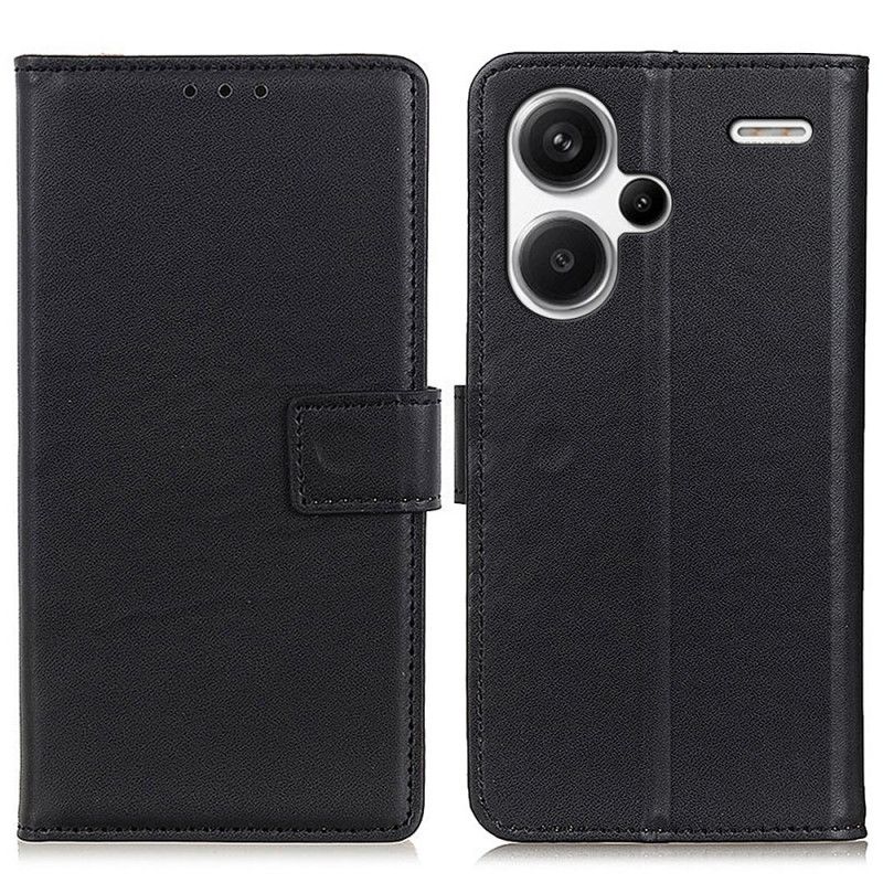 Kožený Kryt Xiaomi Redmi Note 13 Pro Plus 5g Jednoduchá Umělá Kůže