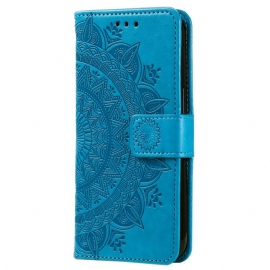 Kožený Kryt Xiaomi Redmi Note 13 Pro Plus 5g Mandala Sun S Popruhem