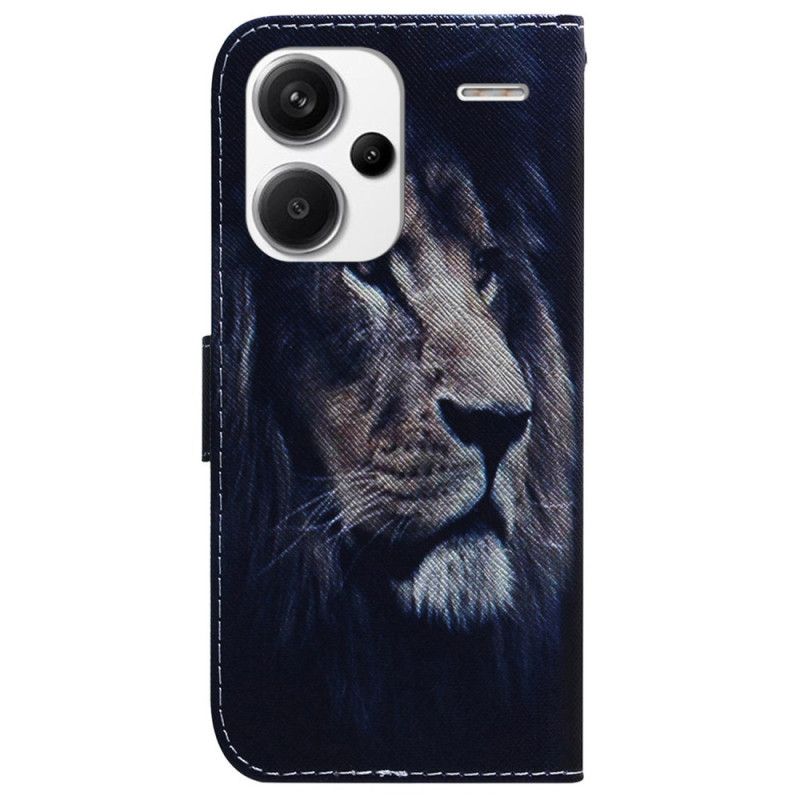 Kožený Kryt Xiaomi Redmi Note 13 Pro Plus 5g Snící Lev