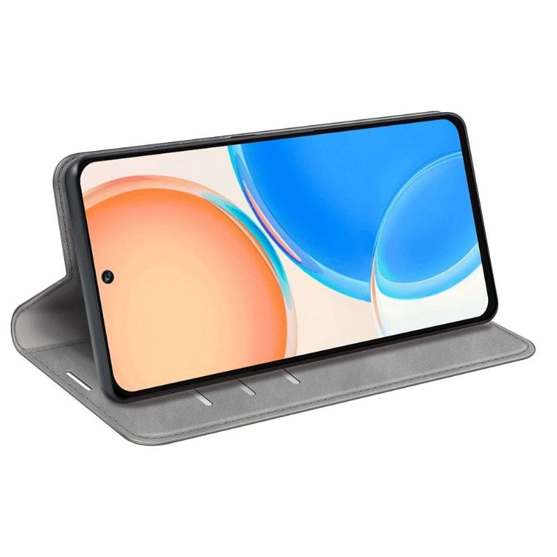 Kožené Pouzdro Folio Na Honor X8 Funkce Stojanu Z Umělé Kůže