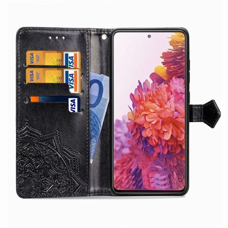 Flipové Pouzdro Na Samsung Galaxy S20 FE Držák Karty Mandala