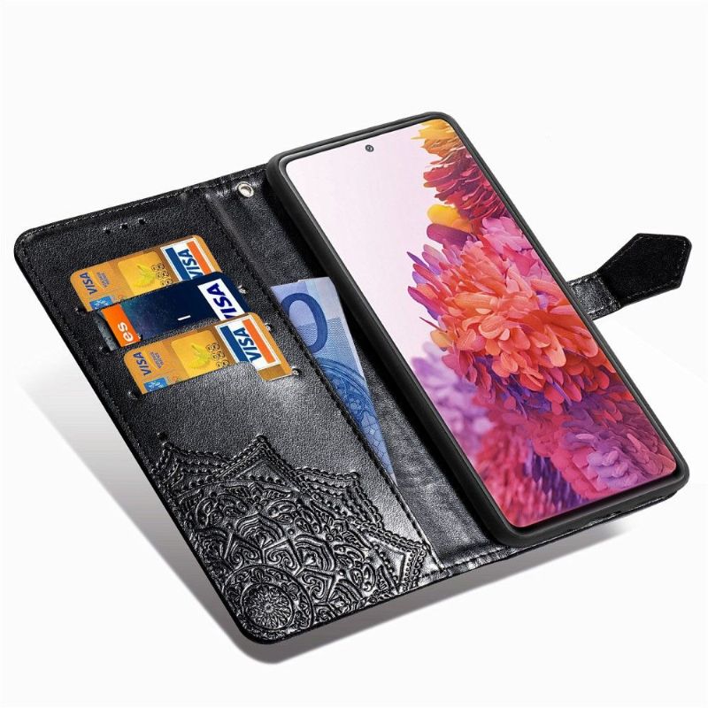 Flipové Pouzdro Na Samsung Galaxy S20 FE Držák Karty Mandala