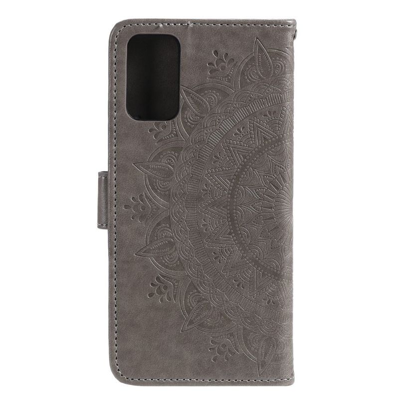 Flipové Pouzdro Na Samsung Galaxy S20 FE Reliéfní Mandala