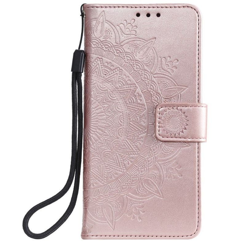 Flipové Pouzdro Na Samsung Galaxy S20 FE Reliéfní Mandala