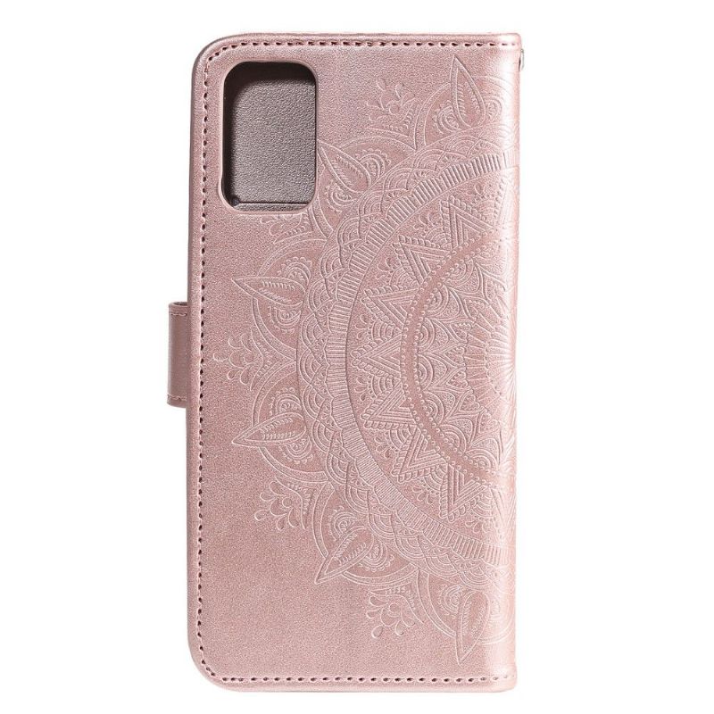 Flipové Pouzdro Na Samsung Galaxy S20 FE Reliéfní Mandala