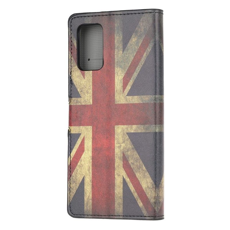 Flipové Pouzdro Na Samsung Galaxy S20 FE Vintage Anglická Vlajka