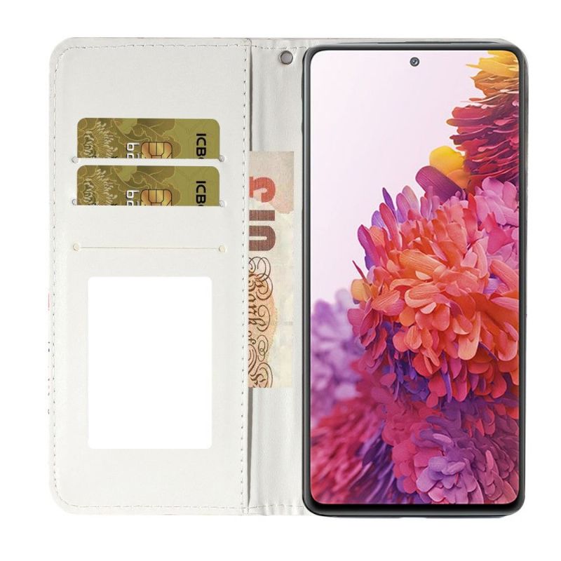 Flipové Pouzdro Na Samsung Galaxy S20 FE Černí Motýli