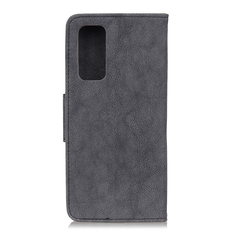 Kožené Pouzdro Folio Na Samsung Galaxy S20 FE Edouard Vintage Umělá Kůže