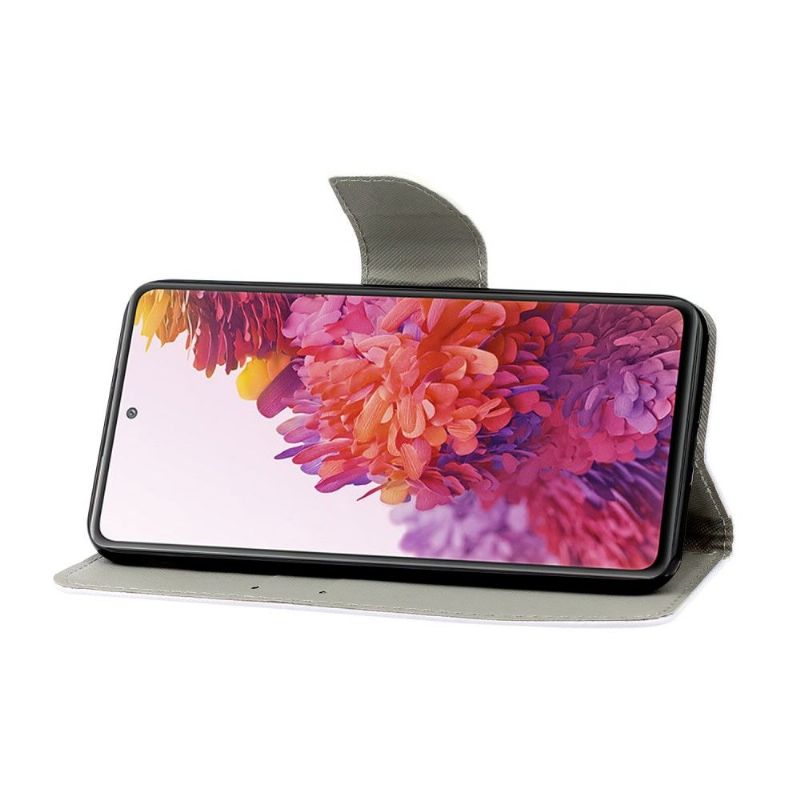 Kožené Pouzdro Na Samsung Galaxy S20 FE Barevné Listy