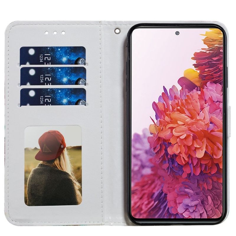 Kožené Pouzdro Na Samsung Galaxy S20 FE Květ Slunečnice