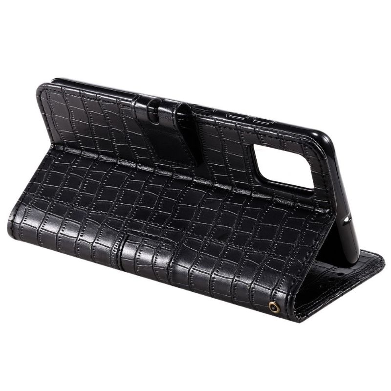 Kožené Pouzdro Na Samsung Galaxy S20 FE Styl Kůže S Efektem Croc