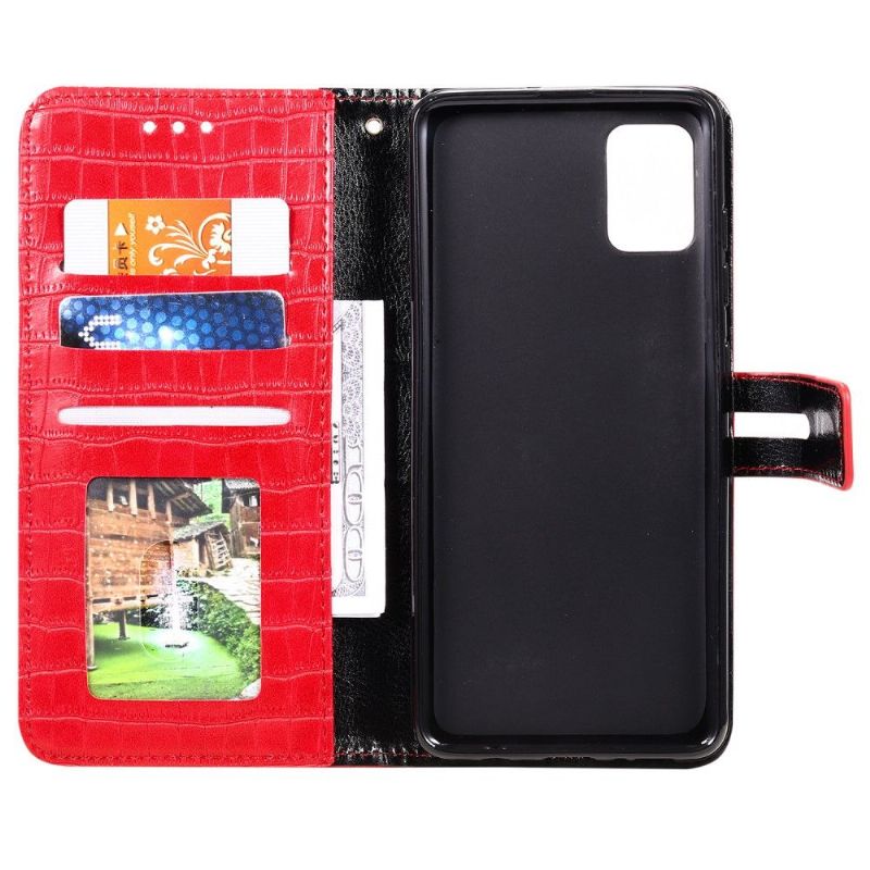 Kožené Pouzdro Na Samsung Galaxy S20 FE Styl Kůže S Efektem Croc
