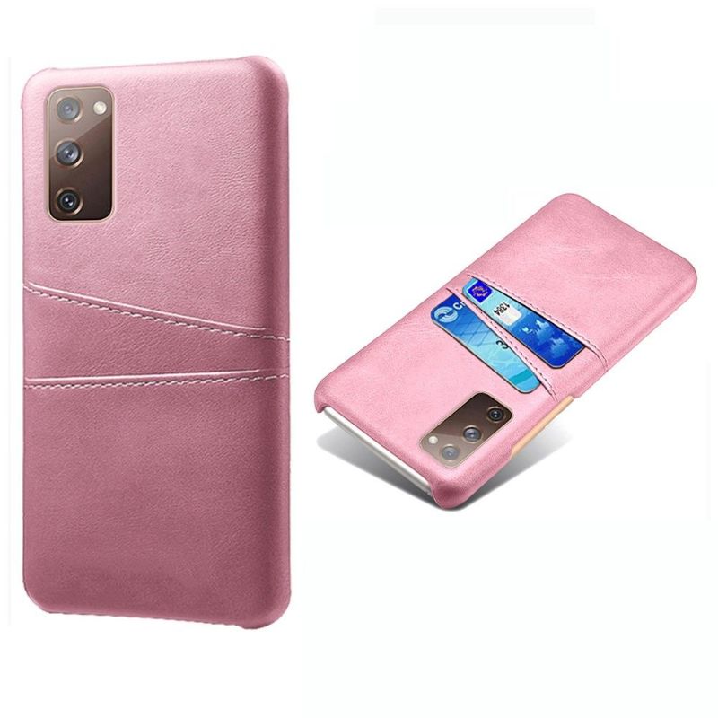 Kryt Na Samsung Galaxy S20 FE Držák Karet S Efektem Melody Leather