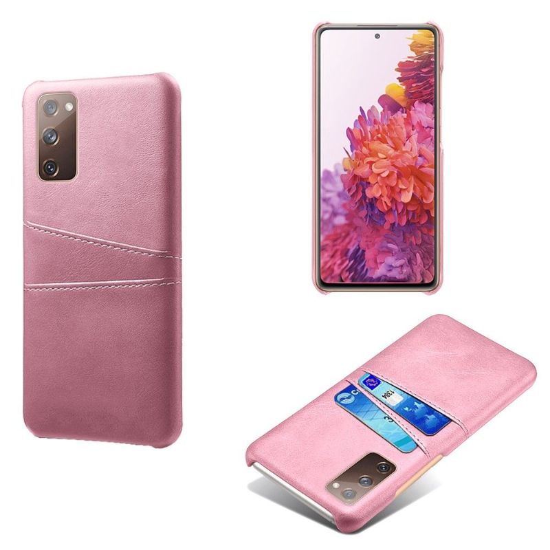 Kryt Na Samsung Galaxy S20 FE Držák Karet S Efektem Melody Leather