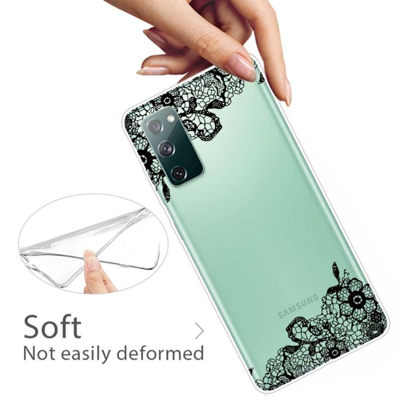 Kryt Na Samsung Galaxy S20 FE Květinová Krajka