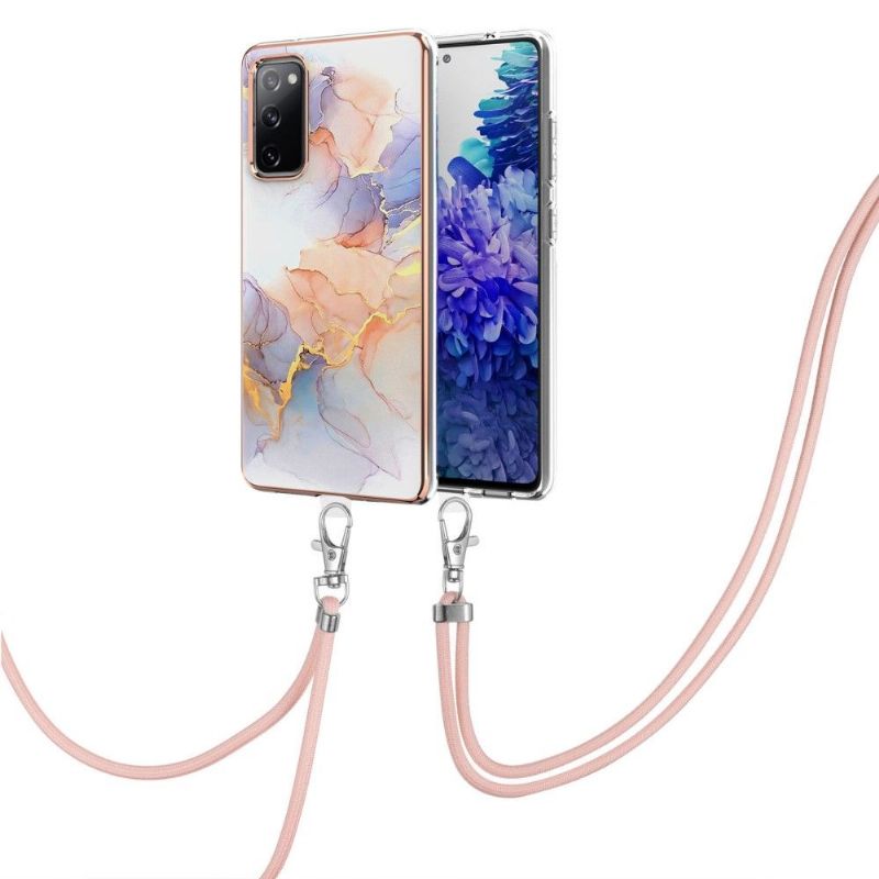 Kryt Na Samsung Galaxy S20 FE Na Lana Barevný Mramor