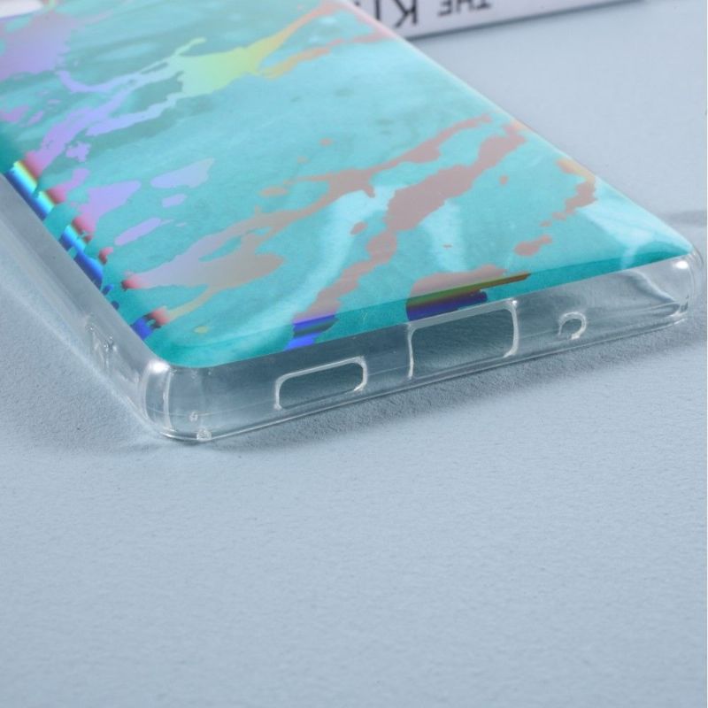 Kryt Na Samsung Galaxy S20 FE Mramor S Kovovým Efektem
