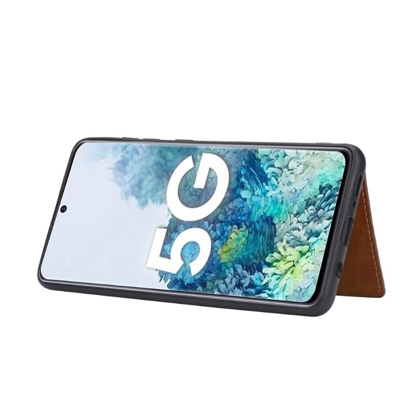 Kryt Na Samsung Galaxy S20 FE Peněženkové Pouzdro Kožený Efekt