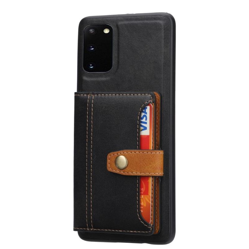 Kryt Na Samsung Galaxy S20 FE Peněženkové Pouzdro Kožený Efekt