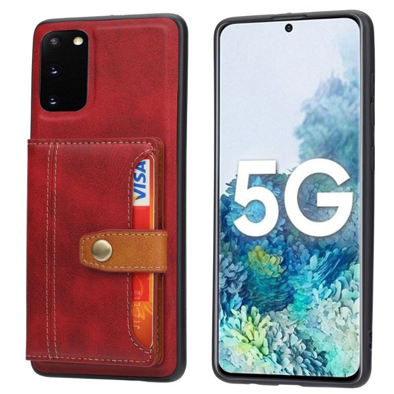Kryt Na Samsung Galaxy S20 FE Peněženkové Pouzdro Kožený Efekt