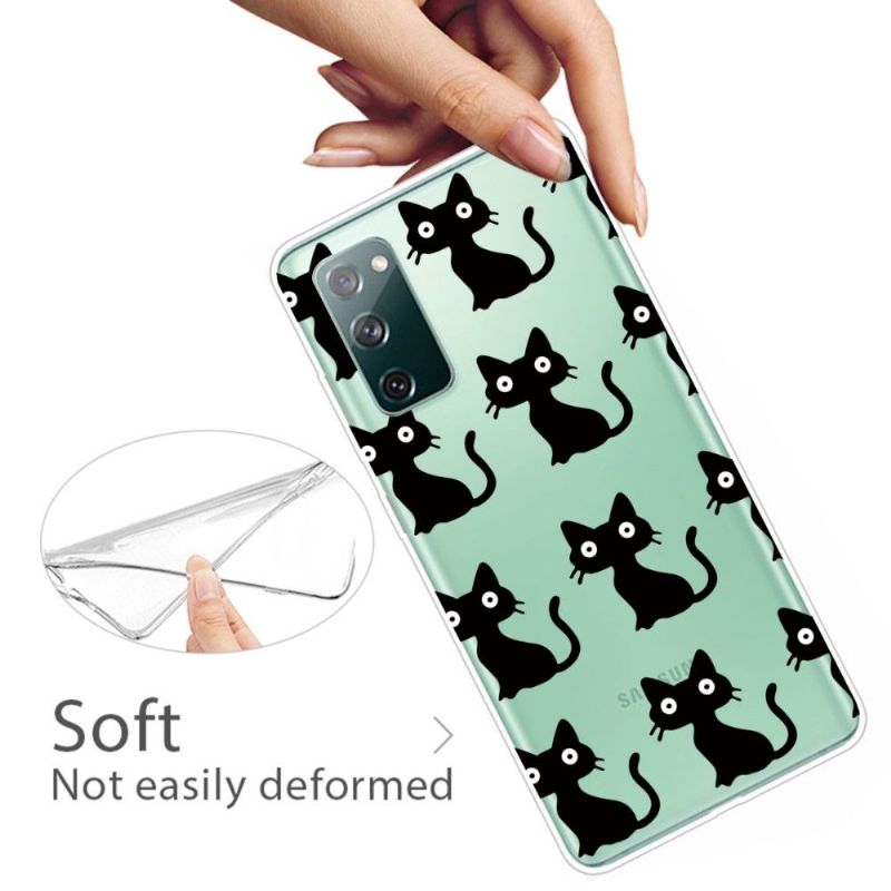 Kryt Na Samsung Galaxy S20 FE Černé Kočky