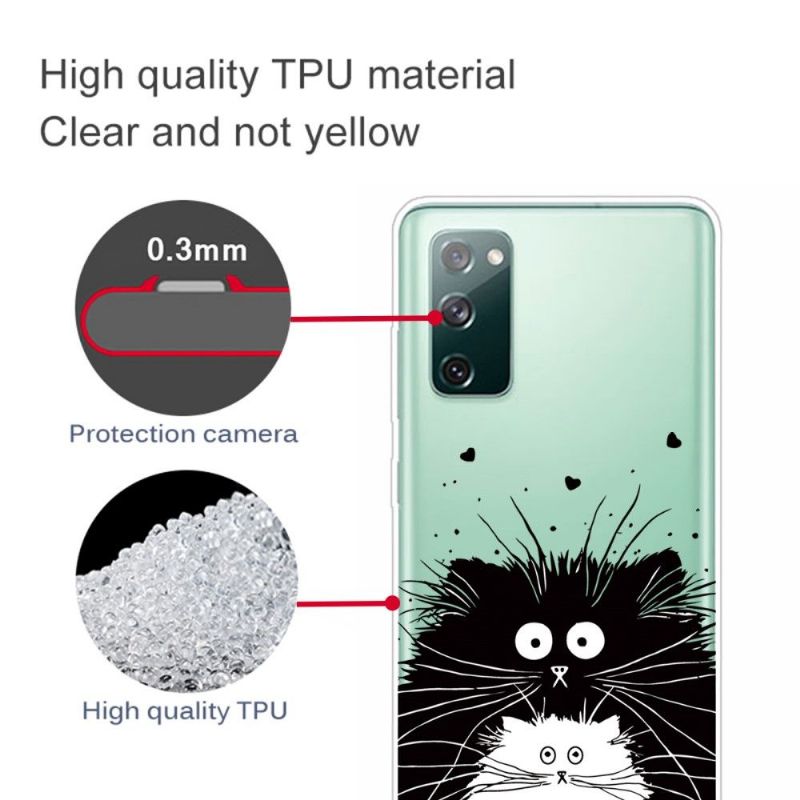 Kryt Na Samsung Galaxy S20 FE Černobílé Kočky
