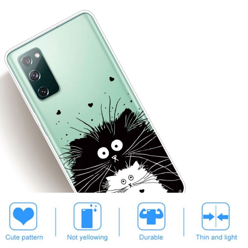 Kryt Na Samsung Galaxy S20 FE Černobílé Kočky