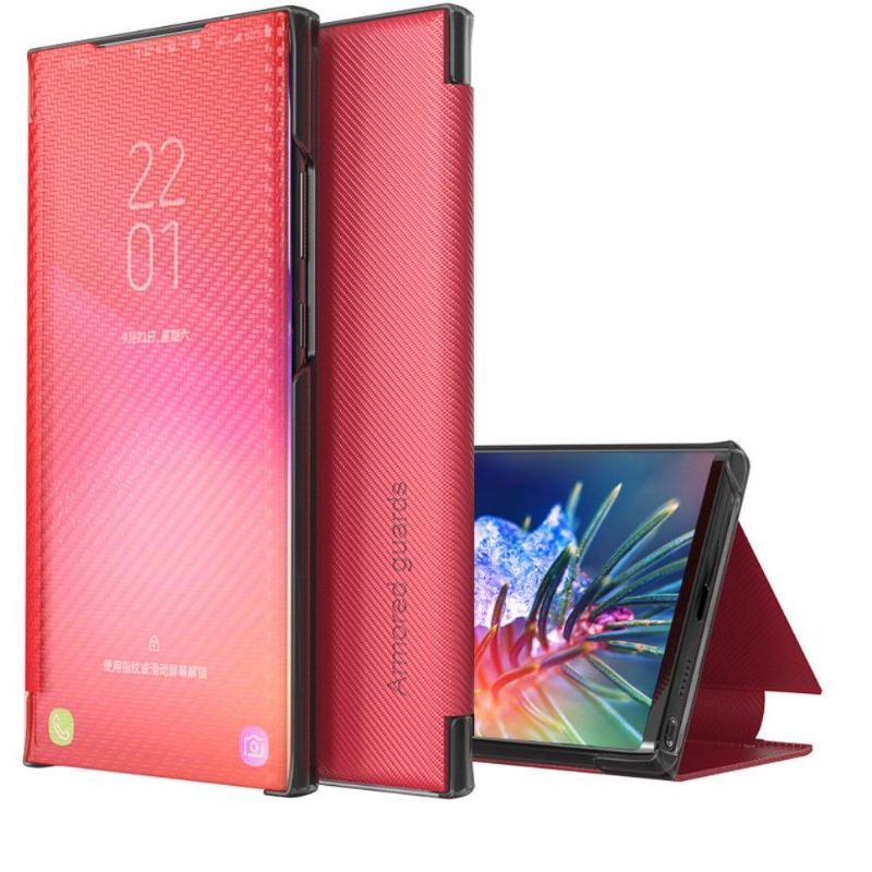 Kryty Na Mobil Na Samsung Galaxy S20 FE Flipové Pouzdro Uhlíkové Vlákno