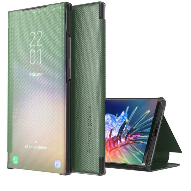 Kryty Na Mobil Na Samsung Galaxy S20 FE Flipové Pouzdro Uhlíkové Vlákno