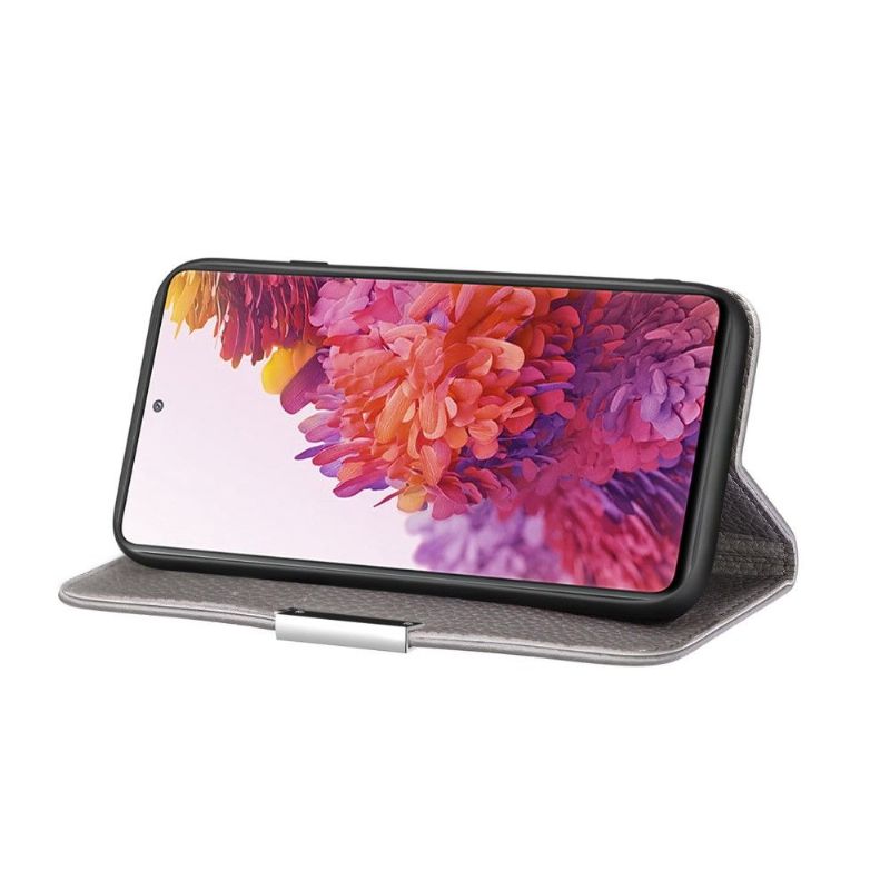 Kryty Na Mobil Na Samsung Galaxy S20 FE Flipové Pouzdro Zrnité Umělé Kůže