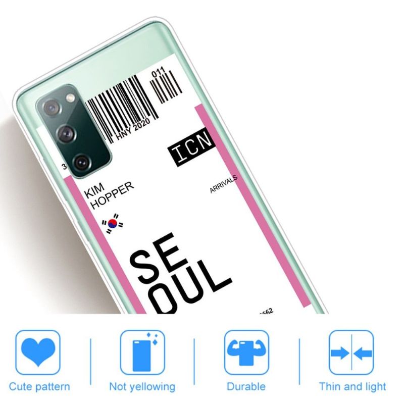 Kryty Na Mobil Na Samsung Galaxy S20 FE Palubní Vstupenka 03 Soul
