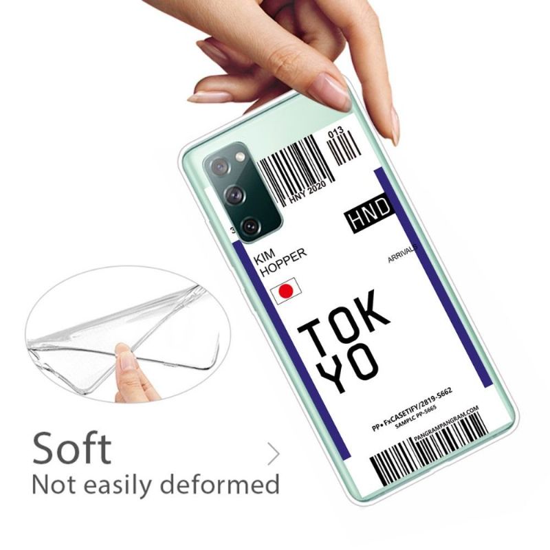 Kryty Na Mobil Na Samsung Galaxy S20 FE Palubní Vstupenka 05 Tokio
