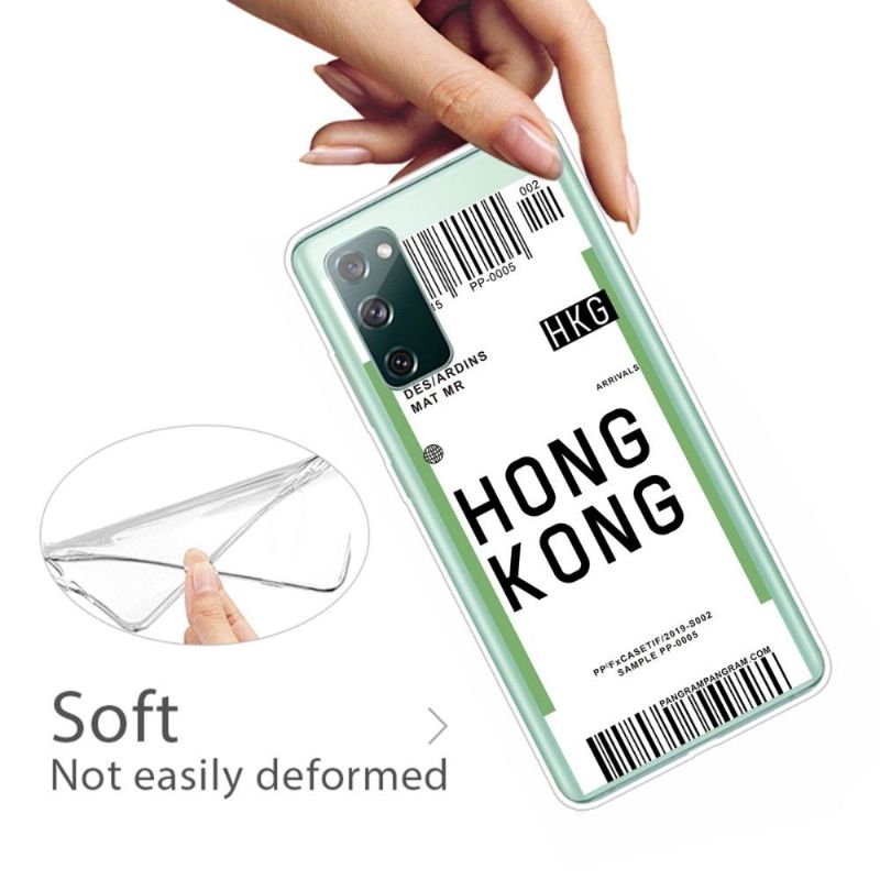 Kryty Na Mobil Na Samsung Galaxy S20 FE Palubní Vstupenka 07 Hong Kong