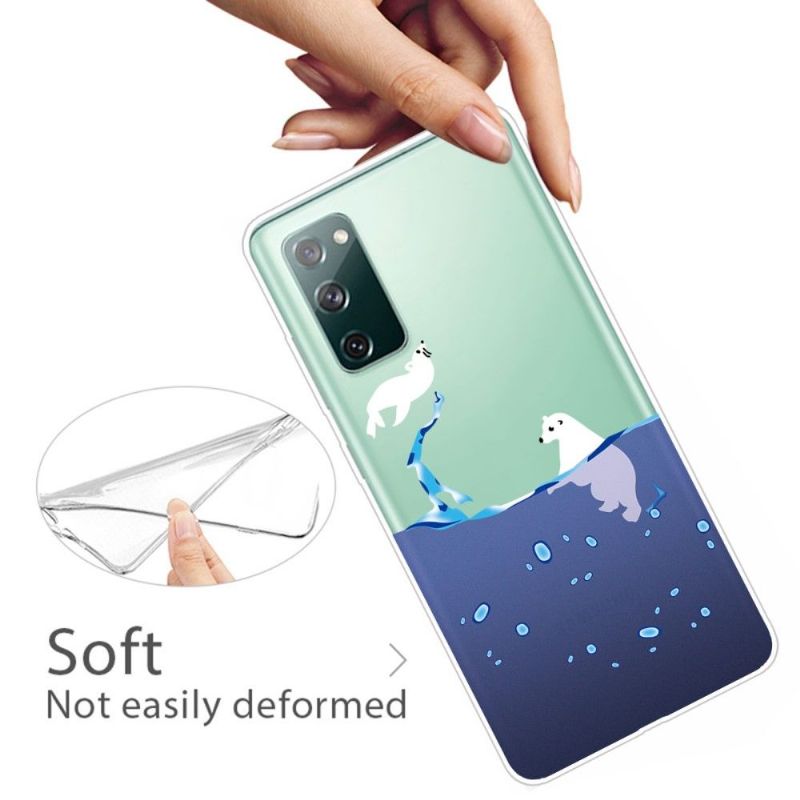 Kryty Na Mobil Na Samsung Galaxy S20 FE Tuleň A Lední Medvěd