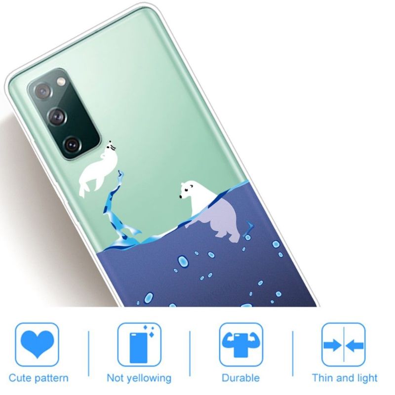 Kryty Na Mobil Na Samsung Galaxy S20 FE Tuleň A Lední Medvěd