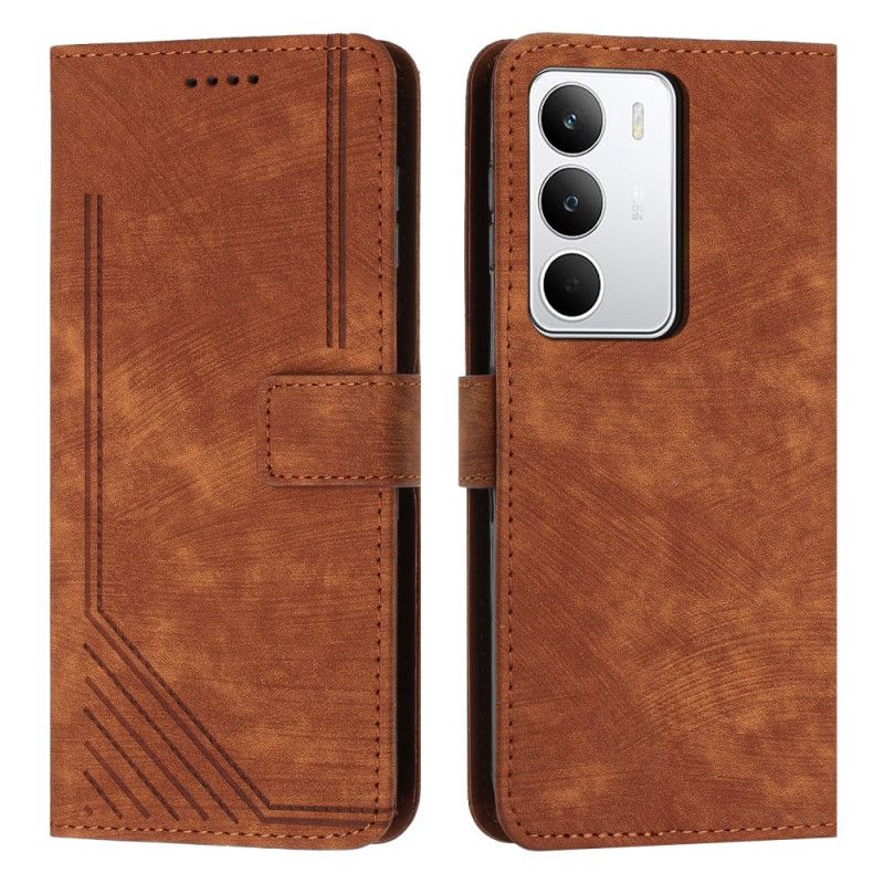 Kožený Kryt Realme C71 Čáry