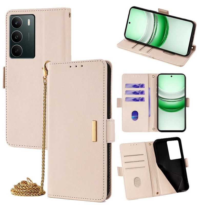 Peněženková Pouzdra Realme C71 Rfid Blokování A Zlatá Spona