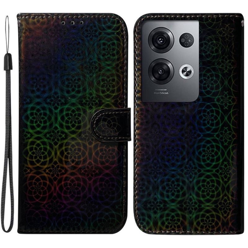 Flipové Pouzdro Na Oppo Reno 8 Pro Diskotékový Styl