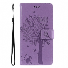 Flipové Pouzdro Na Oppo Reno 8 Pro Na Lana Strom A Strappy Cat