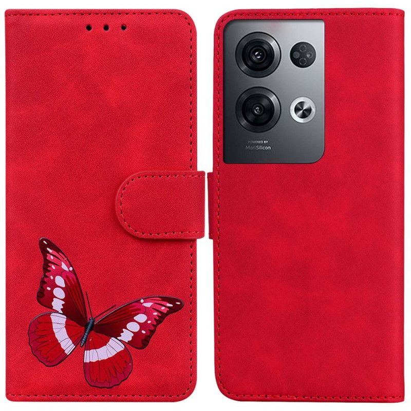 Flipové Pouzdro Na Oppo Reno 8 Pro Motýl