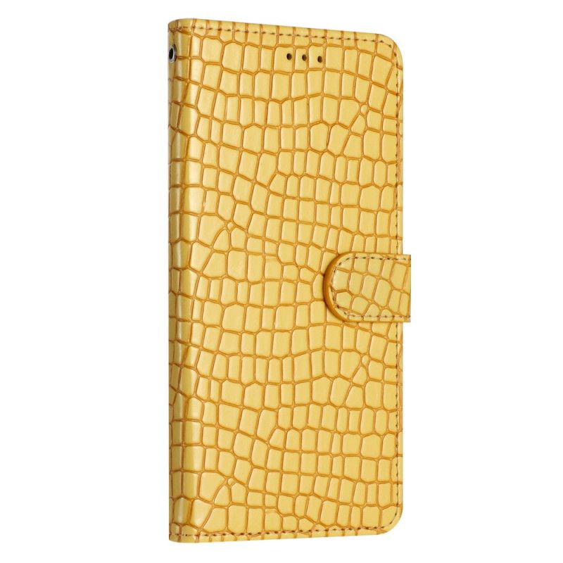 Kožený Kryt Na Oppo A98 5g Krokodýl S Lanyardem