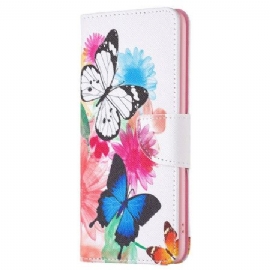 Kožený Kryt Oppo A98 5g Dva Motýli