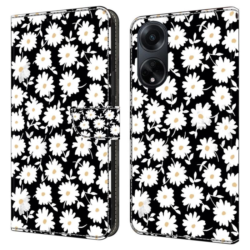 Kožený Kryt Oppo A98 5g Sedmikrásky