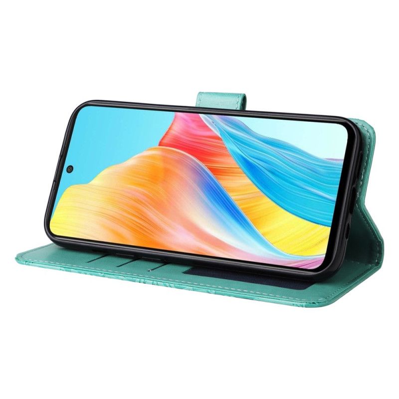 Kožený Kryt Oppo A98 5g Slunečnicový Vzor