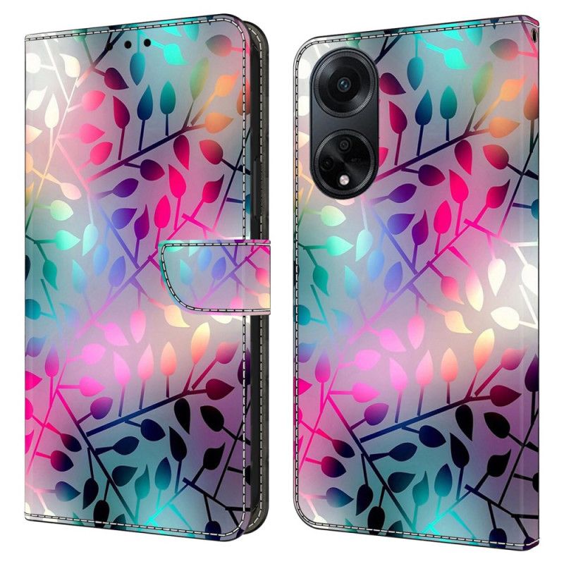 Peněženková Pouzdra Oppo A98 5g Kryty Na Mobil Javorové Listy