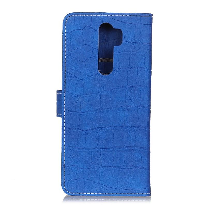 Flipové Pouzdro Na Oppo A9 2020 Efekt Croc Z Umělé Kůže